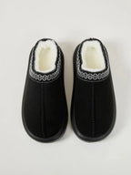 💙 Faux Fur Suede Platform Slippers - Qu!rk Boutique