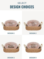 Bread Warmer & Basket - Mom Oval - Qu!rk Boutique
