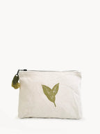 Hand Screen Printed Cotton Canvas Pouch - Nature - Qu!rk Boutique
