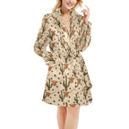 Longhorn Cactus Women's Western Bath Robe - Qu!rk Boutique