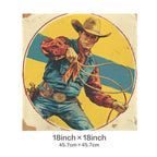 Baha Ranch Rodeo Cowboy Velvety Soft Pillow Case Made in America - Qu!rk Boutique