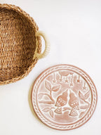 Bread Warmer & Basket Gift Set with Tea Towel - Lovebird Round - Qu!rk Boutique