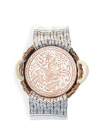 Monogrammed Bread Warmer & Basket Gift Set with Tea Towel - Bird Round - Qu!rk Boutique