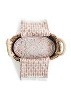 Bread Warmer & Basket Gift Set with Tea Towel - Flower - Qu!rk Boutique