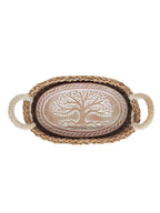 Bread Warmer & Basket - Tree of Life Oval - Qu!rk Boutique