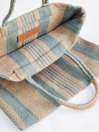 Dora Jute Tote Bag - Pale Green - Qu!rk Boutique