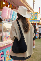 Suede Hobo Shoulder Bag - Qu!rk Boutique