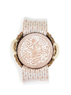 Monogrammed Bread Warmer & Basket Gift Set with Tea Towel - Bird Round - Qu!rk Boutique