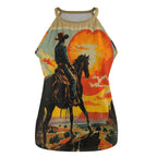 Baha Ranch Sunset Cowboy Tank Top - Qu!rk Boutique