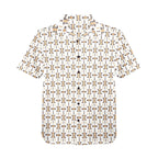 Baha Ranch White Aztec Hawaiian Shirt Made in America - Qu!rk Boutique