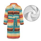 Baha Ranch Southwestern Serape Men's Bath Robe - Qu!rk Boutique