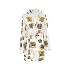 Baha Ranch Vintage Cowgirl Collage Women's Western Bath Robe - Qu!rk Boutique