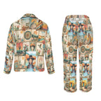 Baha Ranch Colores de Mexico Pictures of the Southwest Satin Pajamas - Qu!rk Boutique