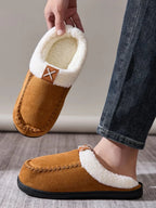 💙 Contrast Round Toe Flat Slippers - Qu!rk Boutique