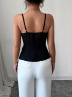Button-Front Cami Top - Qu!rk Boutique