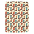 Got My Boots Western Micro Fleece Throw Blanket 60" x 80" Made in America