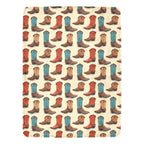 Got My Boots Western Micro Fleece Throw Blanket 60" x 80" Made in America - Qu!rk Boutique