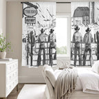 Cowboy Ranch Window Curtain 52"x63" Made in America - Qu!rk Boutique
