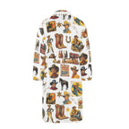 Cowboy Collage Western Men's Bath Robe - Qu!rk Boutique
