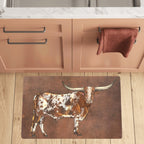 Longhorn Western Kitchen Floor Mat 32" x 20" Made in America - Qu!rk Boutique