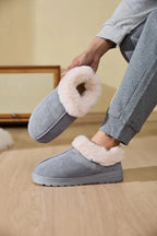 💙 Faux Fur Round Toe Platform Slippers - Qu!rk Boutique
