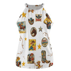 Baha Ranch Vintage Cowgirl Collage Western Tank Top - Qu!rk Boutique
