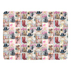 Danilo Painted Cowgirl Collage Throw Blanket 60" x 80 Made in America - Qu!rk Boutique