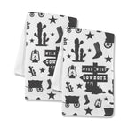 Wild West Cowboys Set of 2 Dish Towels Made in America - Qu!rk Boutique