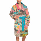 Baha Ranch Retro Pop Western Men's Robe - Qu!rk Boutique