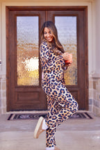 Baha Ranch Retro Pop Western Leopard Pajamas Set - Qu!rk Boutique