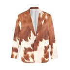 Baha Ranch Cowhide Print blazer - Qu!rk Boutique
