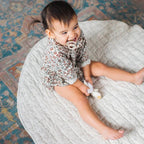 Quilted Play Mat - Natural Chambray - Qu!rk Boutique