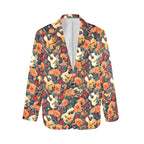 Baha Ranch Colores De Mexico Roses & Guitars Floral Blazer - Qu!rk Boutique