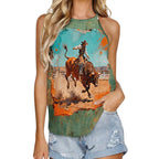 Baha Ranch Eight Second Bull Ride Rodeo Tank Top - Qu!rk Boutique