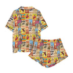 Baha Ranch Vintage Rodeo Poster Satin Pajama Set - Qu!rk Boutique