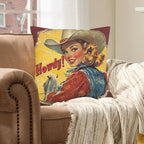 Baha Ranch Howdy Velvety Soft Pillow Case Made in America - Qu!rk Boutique
