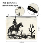 Black White Desert Cosmetic Bag Pack of 5 Made in America - Qu!rk Boutique