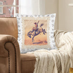 Baha Ranch Stamped Rodeo Cowboy Velvety Soft Pillow Case Made in America - Qu!rk Boutique