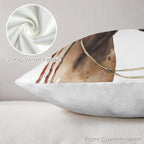 Baha Ranch Fancy Horse on White Velvety Soft Pillow Case Made in America - Qu!rk Boutique
