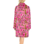 Pink Yeehaw Women's Western Bath Robe - Qu!rk Boutique