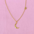 🧡 New Moon Necklace - Qu!rk Boutique