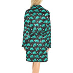 Turquoise Cowgirl Hat Women's Western Bath Robe - Qu!rk Boutique
