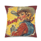 Baha Ranch Howdy Velvety Soft Pillow Case Made in America - Qu!rk Boutique