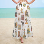 Baha Ranch Vintage Cowboy Collage Beach Coverup Skirt - Qu!rk Boutique