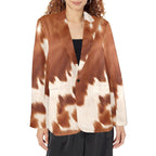 Baha Ranch Cowhide Print blazer - Qu!rk Boutique