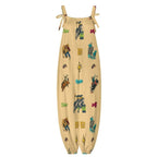 Baha Ranch The Last Roundup Western Rodeo Overalls Jumpsuit - Tan - Qu!rk Boutique
