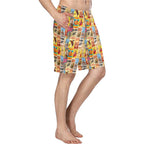 Vintage Rodeo Poster Mens Western Swim Trunks Shorts - Qu!rk Boutique