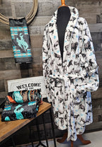 Cattle and Brands Women's Western Bath Robe - Qu!rk Boutique