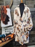 Vintage Cowgirl Women's Bath Robe - Qu!rk Boutique