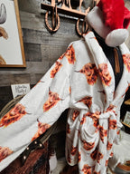 Highland Cow Women's Western Bath Robe - Qu!rk Boutique